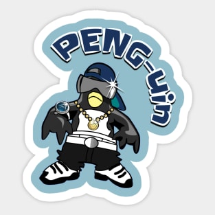 PENG PENGUIN. Cool, cute cartoon penguin Sticker